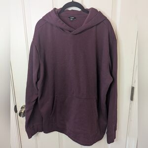 Express Women's Plum Hoodie With Front Pocket, Size XL